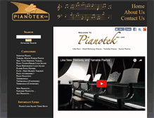 Tablet Screenshot of pianotek.com